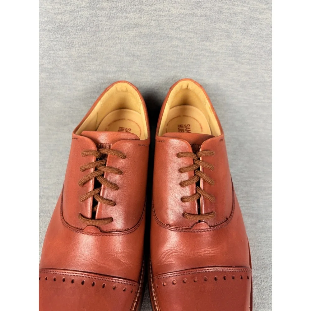 Samuel Hubbard Market Cap Tan Oxfords Mens 8.5 W Leather Casual Shoe Lightweight